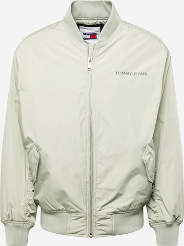 Tommy Jeans Демисезонная куртка в Зеленый: спереди