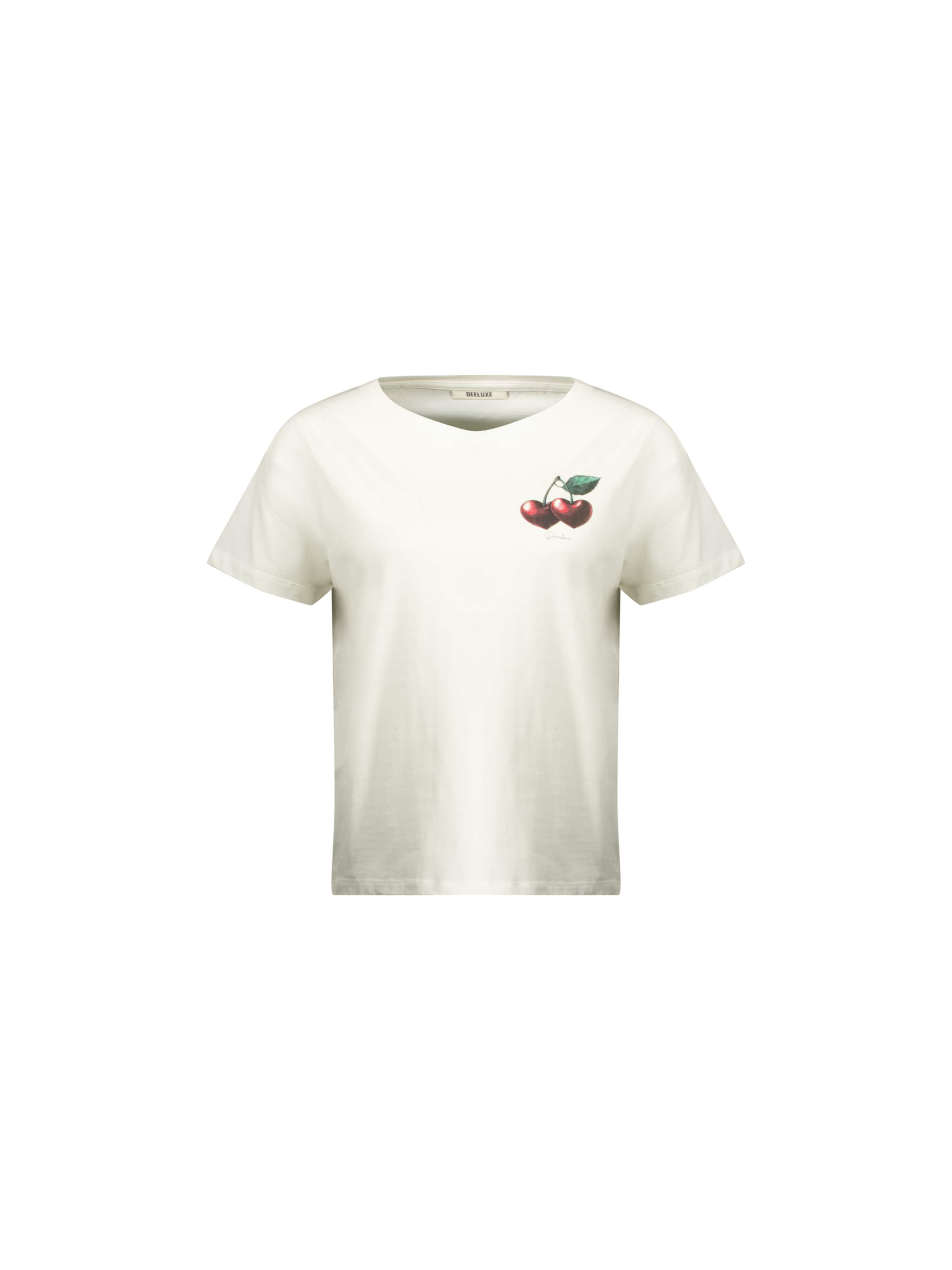 T-Shirt 'Cherry Hearth' Deeluxe en blanc : devant