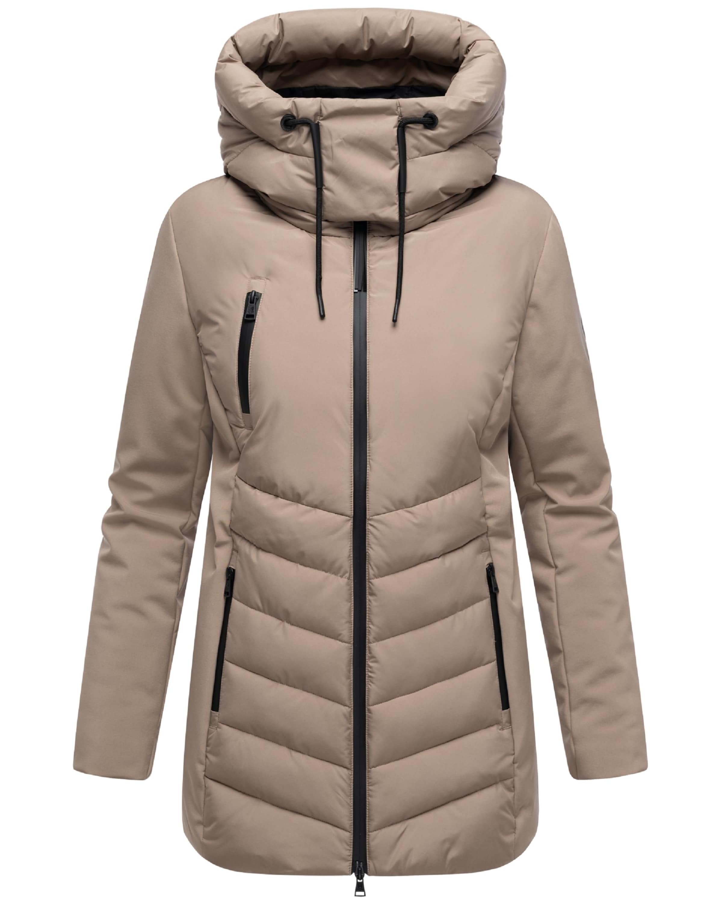 MARIKOO Zimska jakna 'Tivaa XVI' | rjava barva: sprednja stran