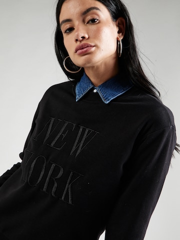 JDY Sweatshirt 'New York' in Black