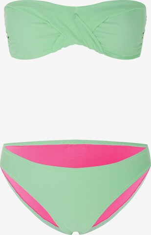 CHIEMSEE Bandeau Bikini in Green: front