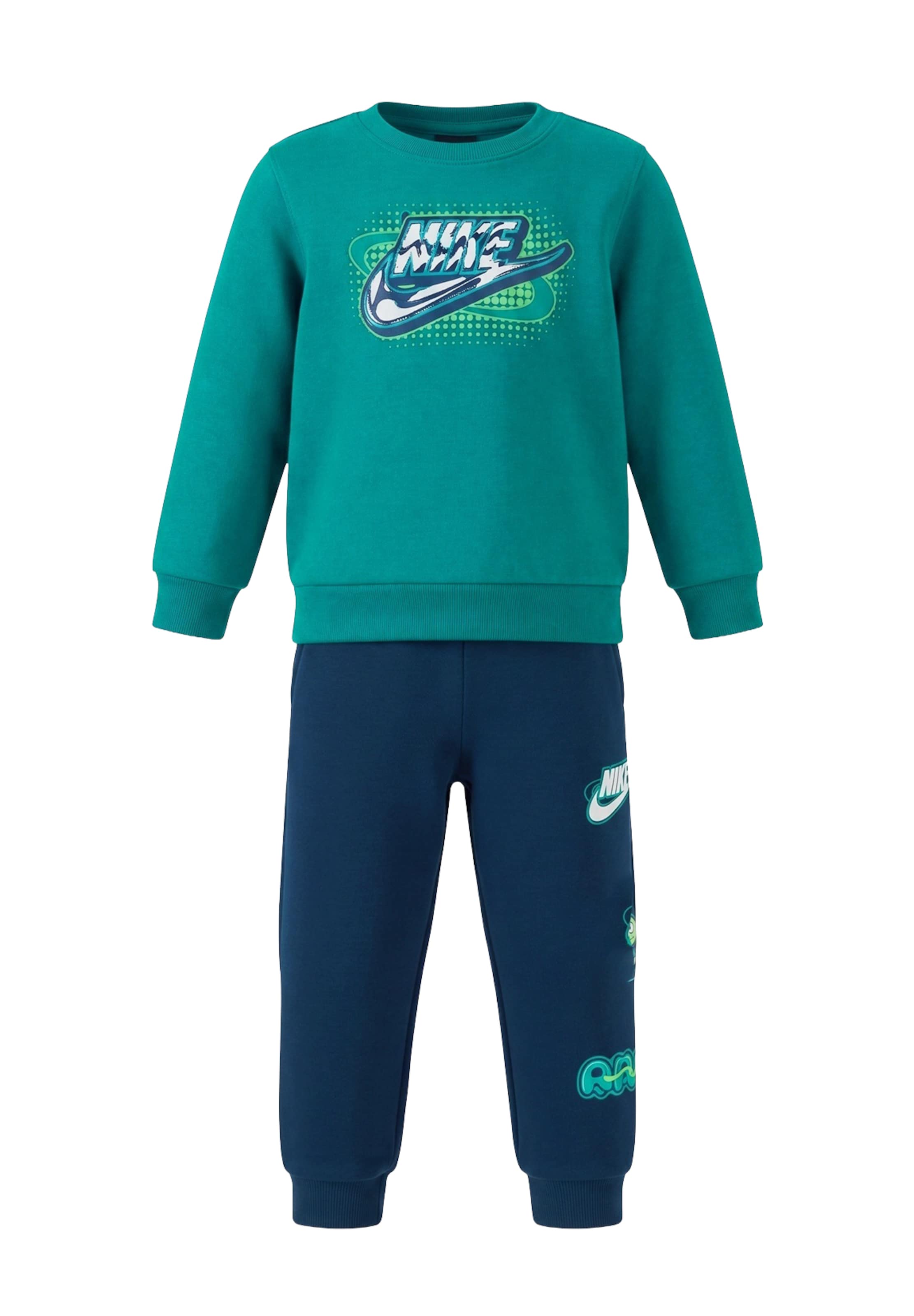 Nike Sportswear Joggingpak 'BRAND A' in Blauw: voorkant