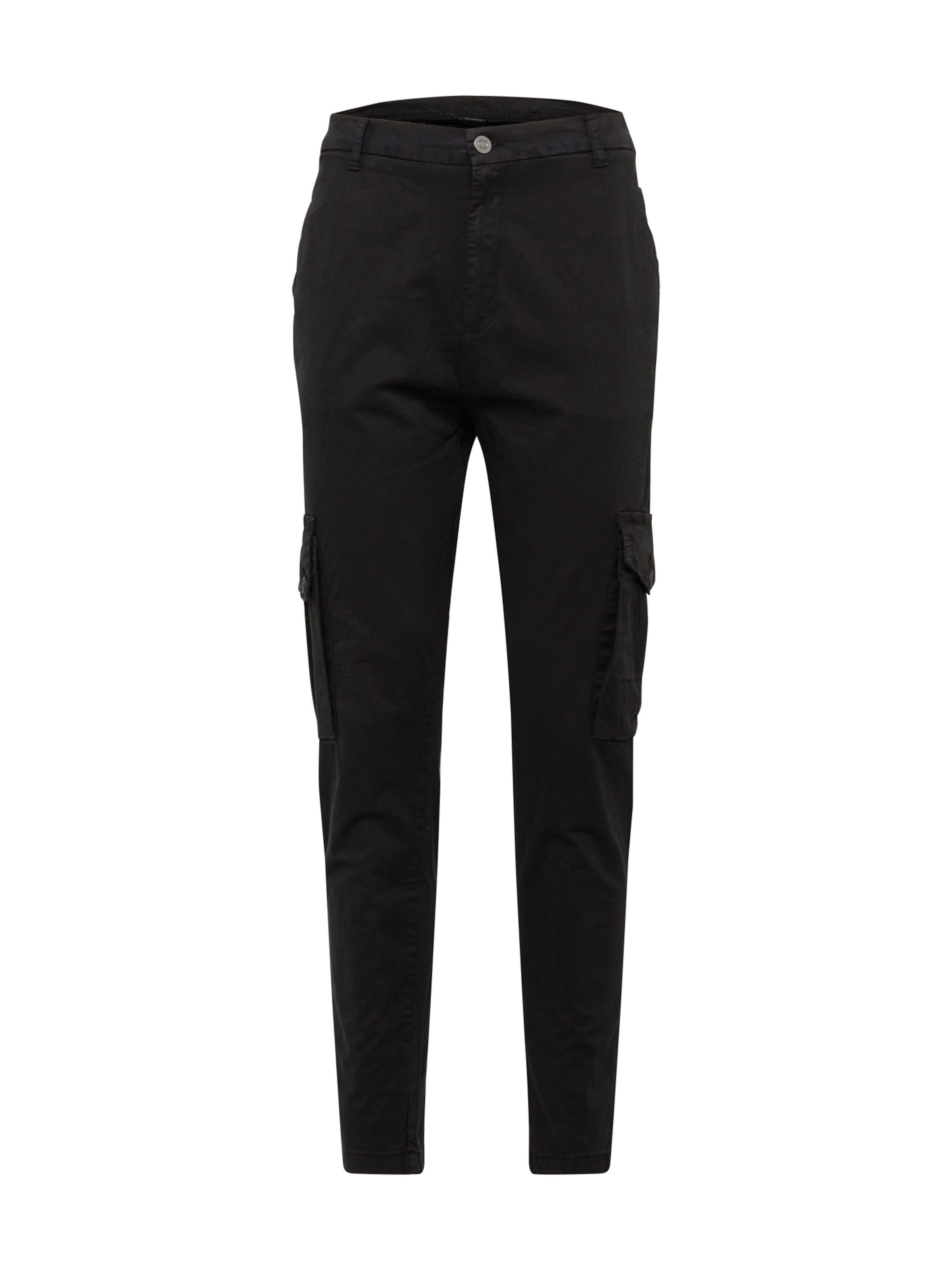 Urban Classics Tapered Hose in Schwarz: Vorderseite