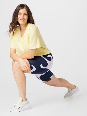 ADIDAS SPORTSWEAR Skinny Workout Pants 'Marimekko Rib Knee- ' in Blue