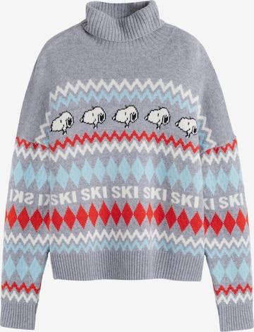 Chinti & Parker Neulepaita 'Snoopy Ski' värissä harmaa: etupuoli