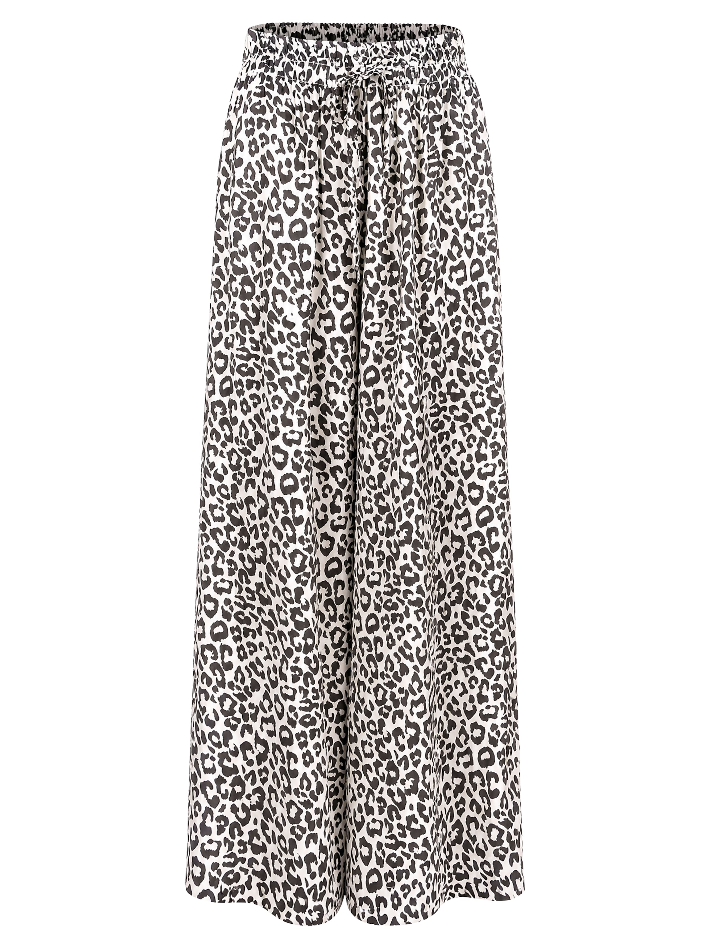 Wide Leg Pantalon 'Penelope' Seasons of April en noir : devant