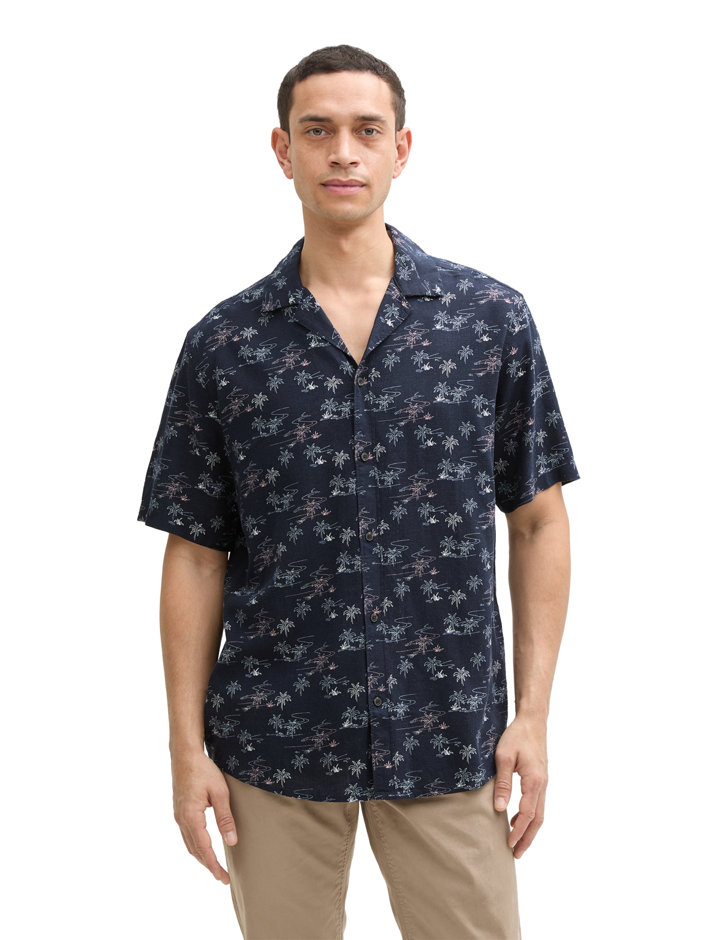 TOM TAILOR Regular Fit Hemd in Blau: Vorderseite