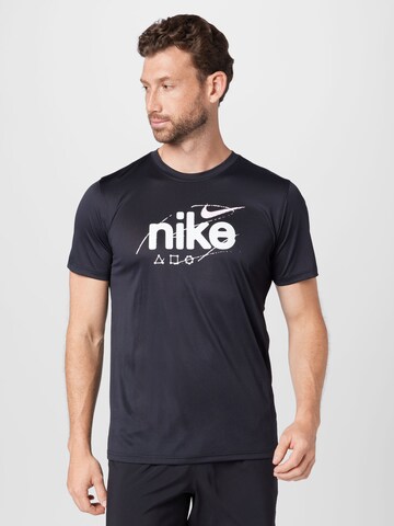 NIKE Sportshirt 'Wild Clash' in Schwarz: predná strana