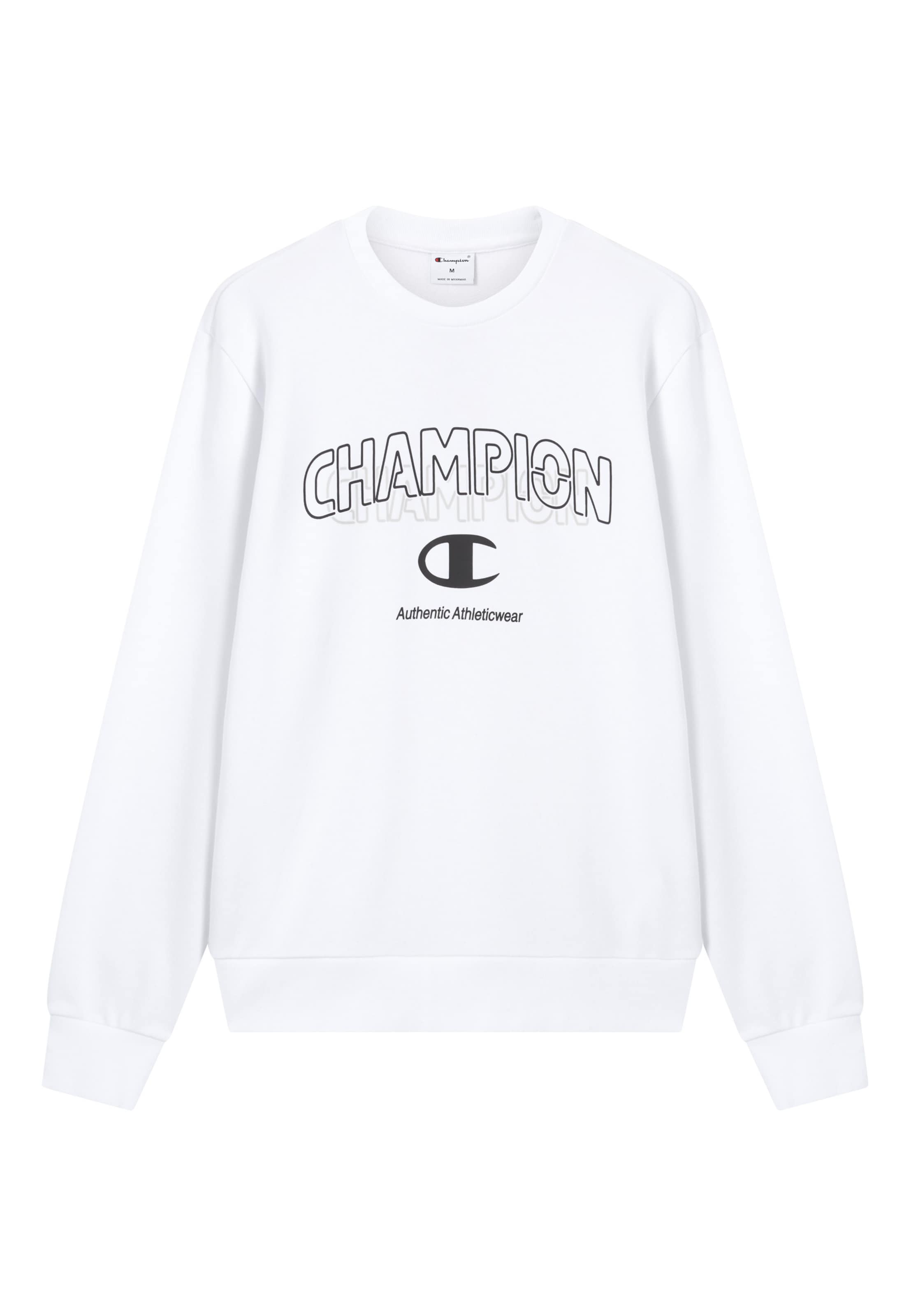 Champion Authentic Athletic Apparel Sweatshirt in White: front