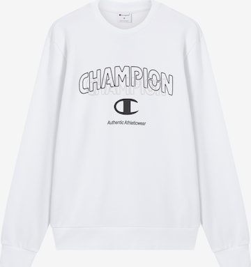 Champion Authentic Athletic Apparel Sweatshirt in White: front