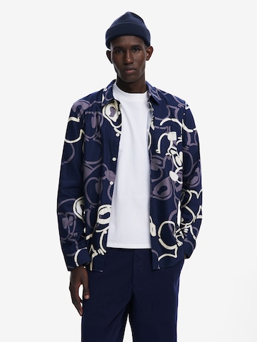 Desigual - Regular Fit Camisa em azul: frente