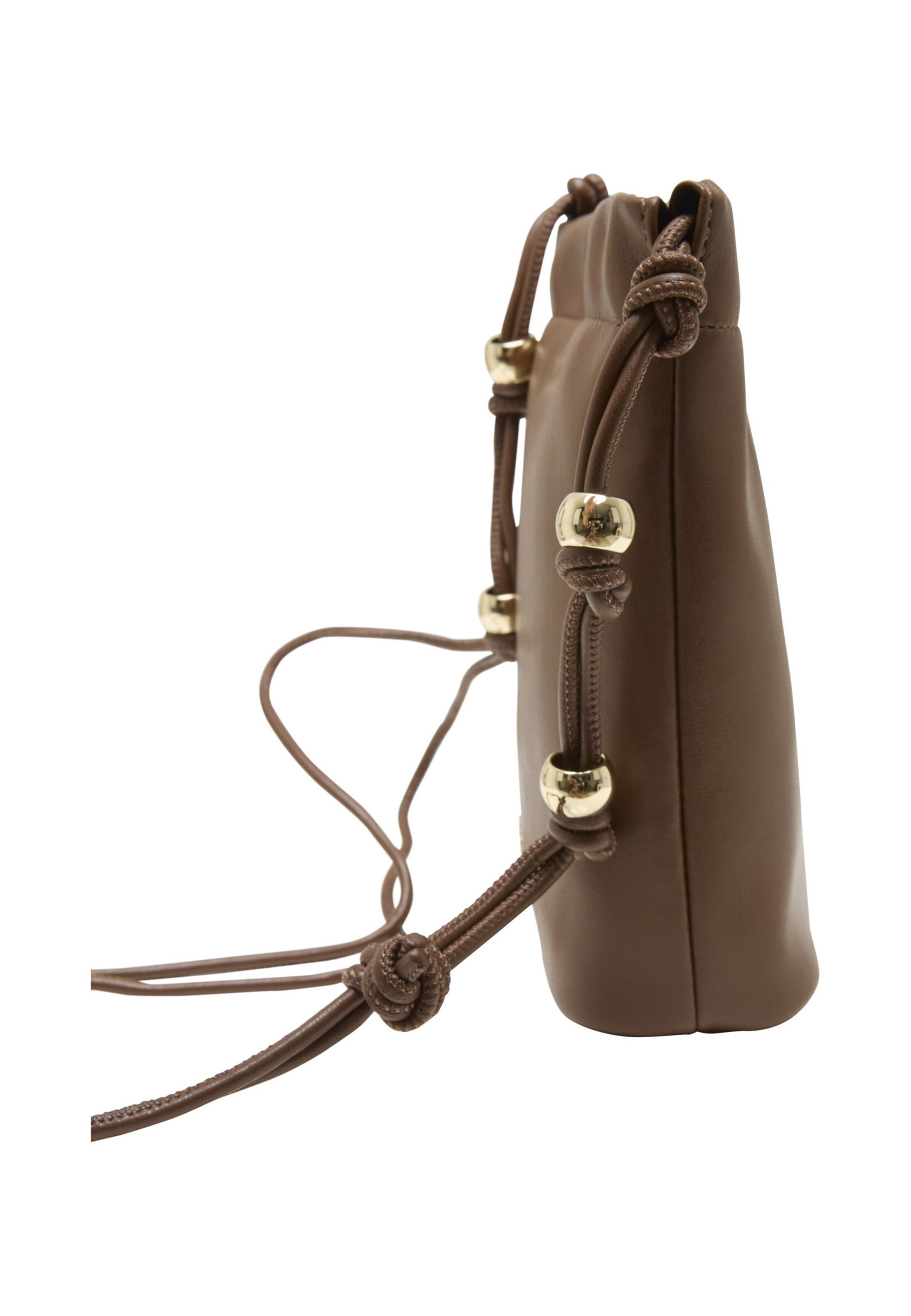 Sac à bandoulière REPLAY en marron : sur le côté