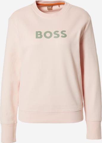 BOSS Orange Sweatshirt 'Ela' in Pink: predná strana