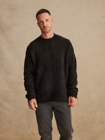 DAN FOX APPAREL Pullover 'Fabrice' in Schwarz: predná strana