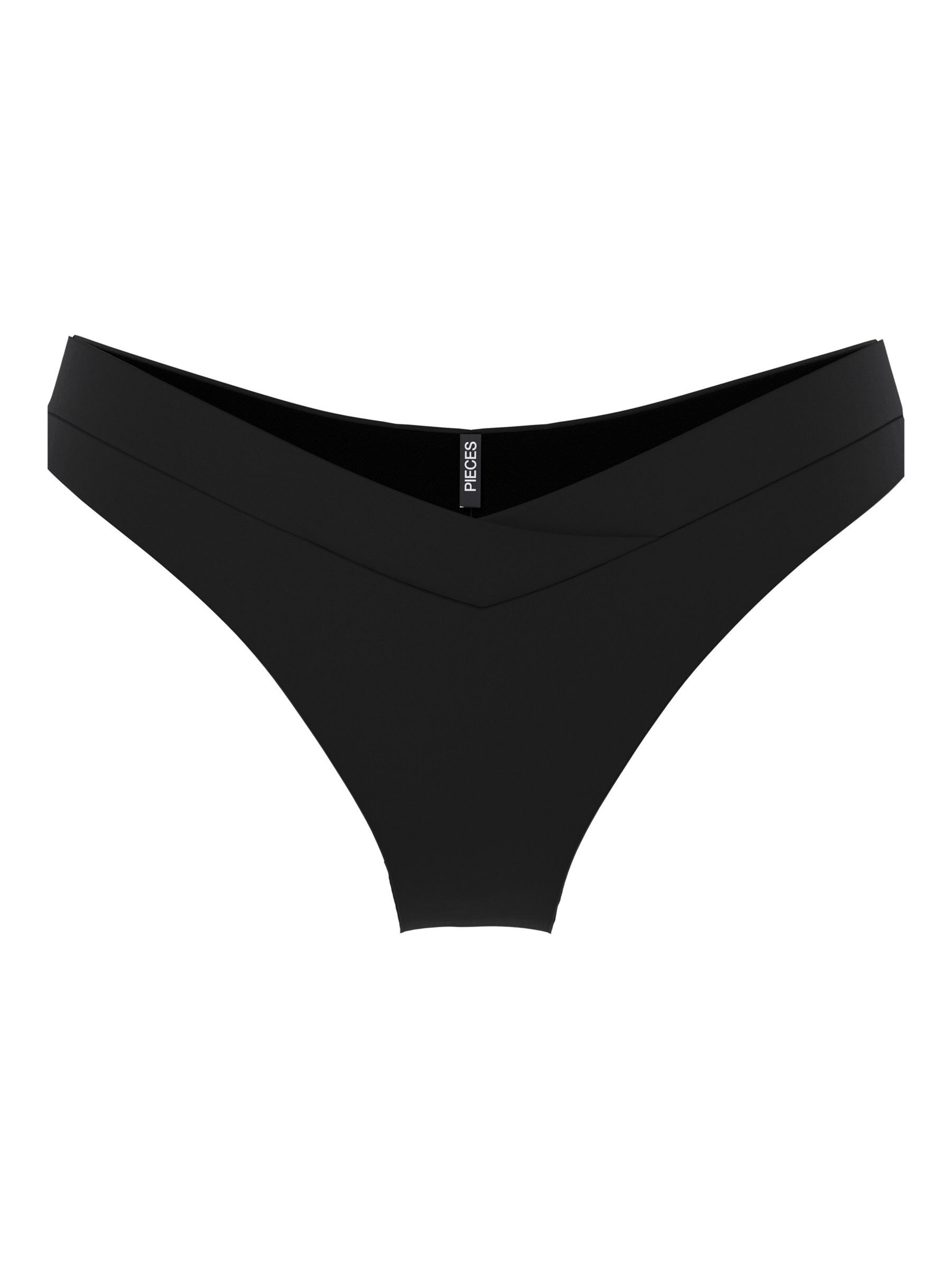 PIECES Bikini bottom 'PCBaomi' in Black: front