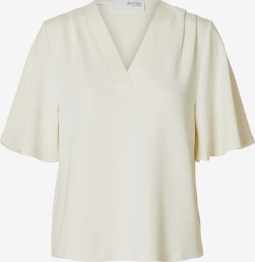 SELECTED - Blusa 'SLFTENNY' en blanco: frente