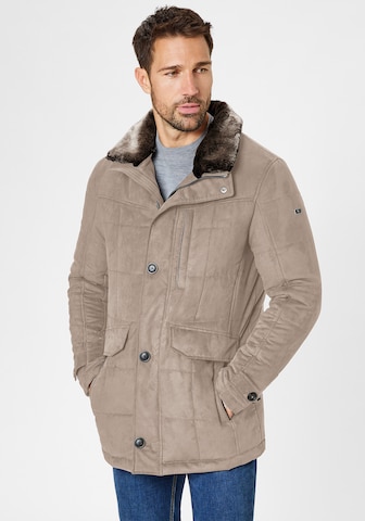 S4 Jackets Winter Jacket in Beige: front