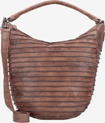 FREDsBRUDER Shoulder Bag 'Riffeltier' in Brown: front