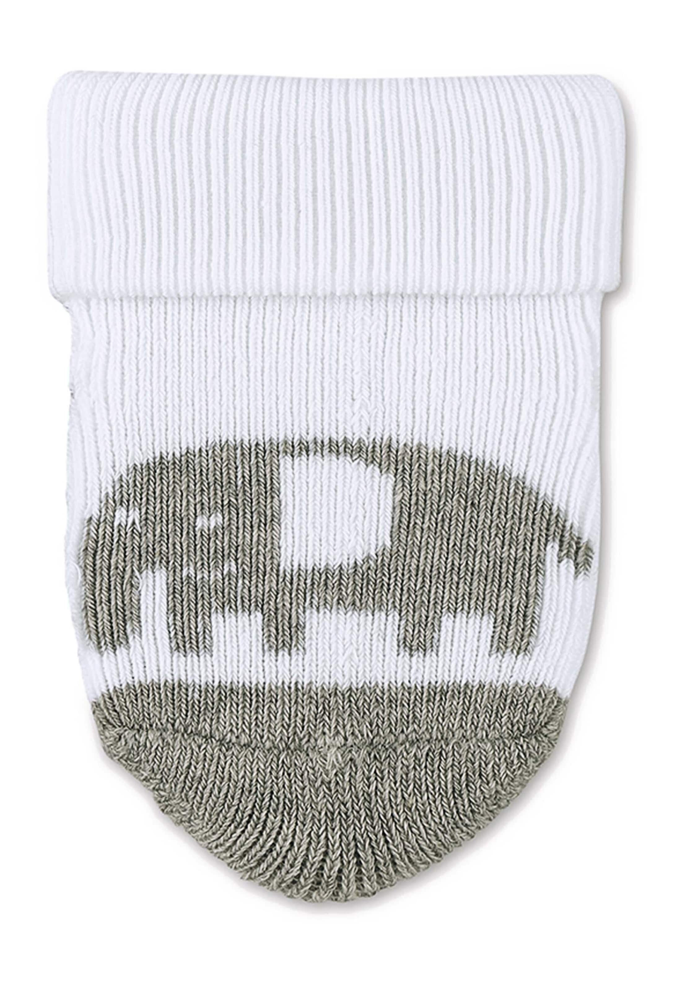 Kinder Teens (Gr. 140-176) STERNTALER Socken 'Elefant' in Hellgrau, Weiß - SS16257