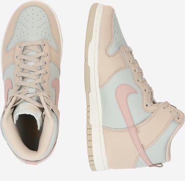 Baskets hautes 'Dunk' Nike Sportswear en beige