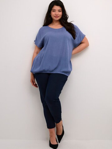 Chemisier 'Ami Stanley' KAFFE CURVE en bleu