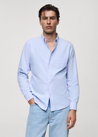 MANGO MAN Regular Fit Hemd 'Oxford' in Blau: Vorderseite