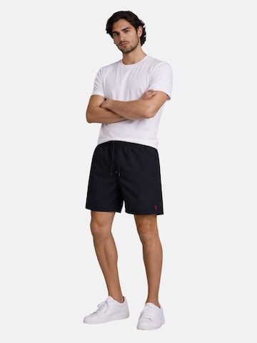 U.S. POLO ASSN. Regular Badeshorts in Schwarz