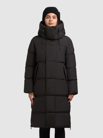 Manteau d’hiver 'Guda' khujo en noir : devant