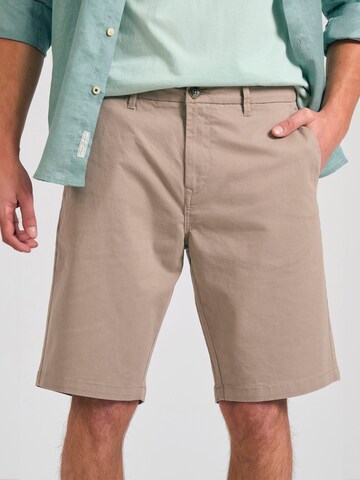 pilka Funky Buddha Standartinis „Chino“ stiliaus kelnės