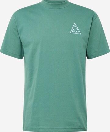 HUF - Camiseta en verde: frente