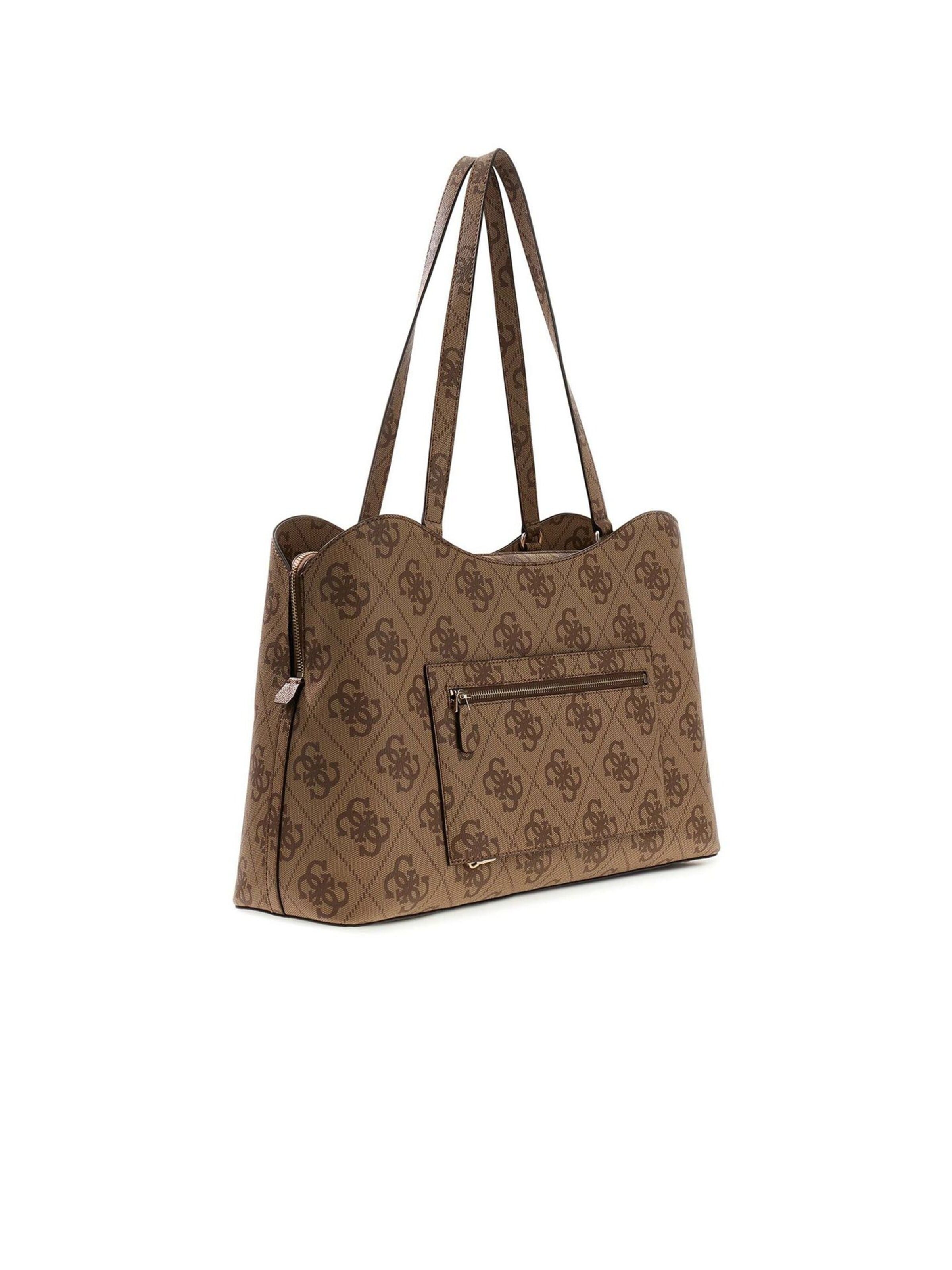 GUESS Schoudertas 'Guess Tote Bag Coal Logo' in Bruin