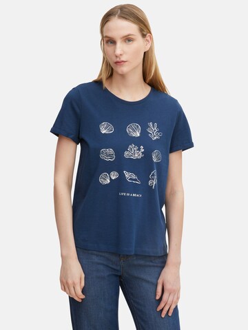 TOM TAILOR T-Shirt in Blau: predná strana