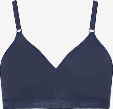 BeeDees Bra 'Soft-BH Microfun N' in Blue: front