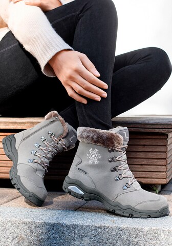 LASCANA Snow Boots in Grey: front