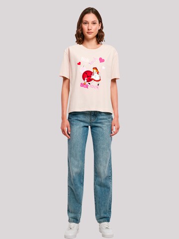 F4NT4STIC Shirt 'Alice im Wunderland Tick Tock' in Beige