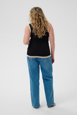 KAFFE CURVE Stricktop 'KClizzy' in Schwarz