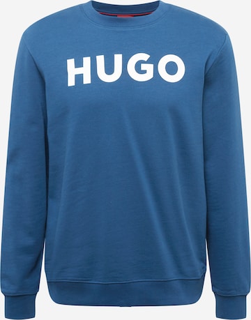 HUGO Red Sweatshirt 'Dem' i blå: framsida