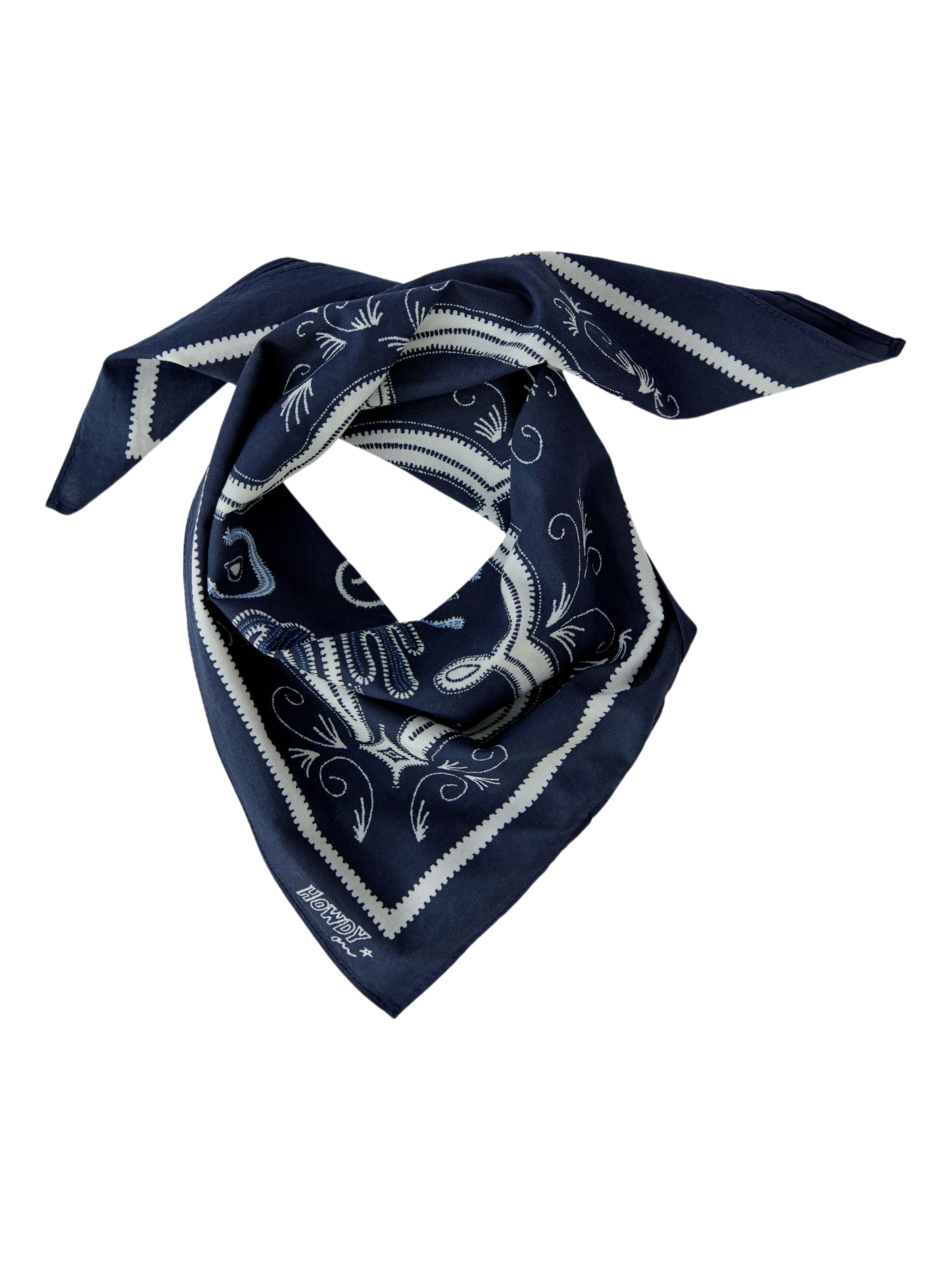 OUI Tuch in dunkelblau / weiß, Produktansicht