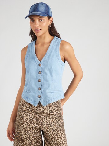 ZABAIONE Vest 'Ad44eline' in Blue: front