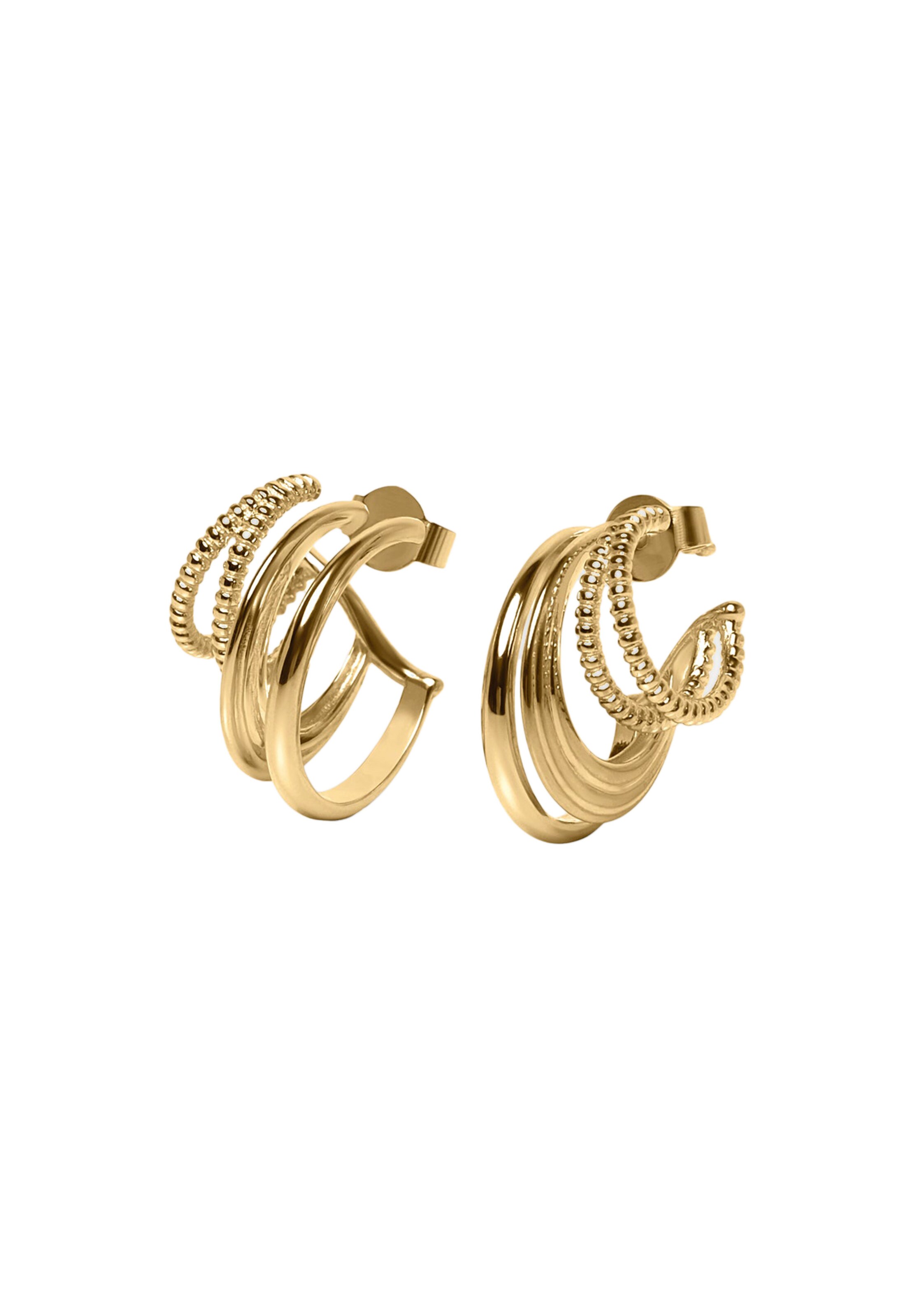 Stilnest Earrings 'Snake Tail' in Gold: front