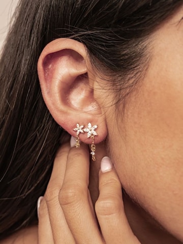 Hey Happiness - Pendientes 'Daisy Glow' en oro