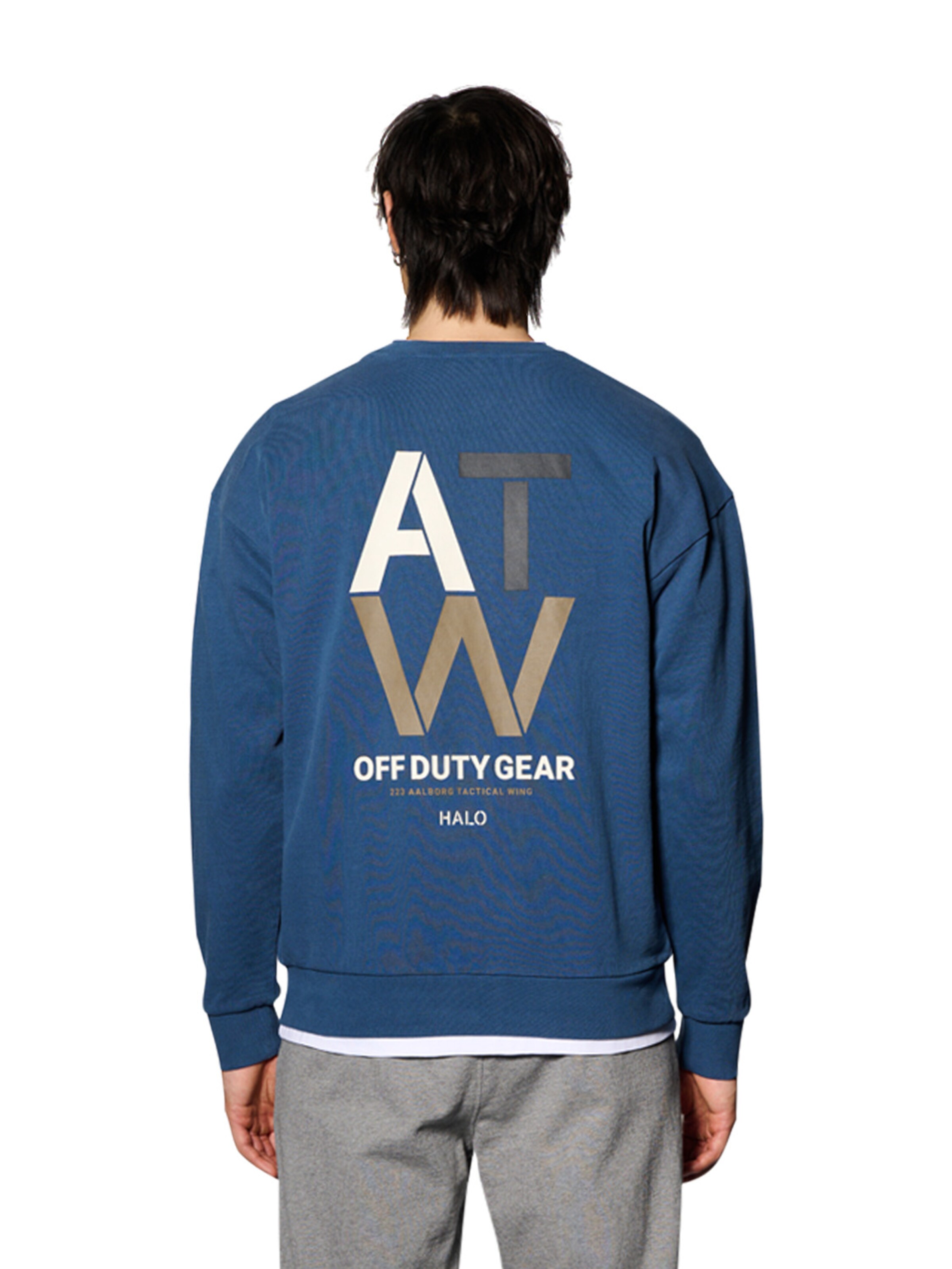 HALO Sweatshirt 'Duty' in Blue: front