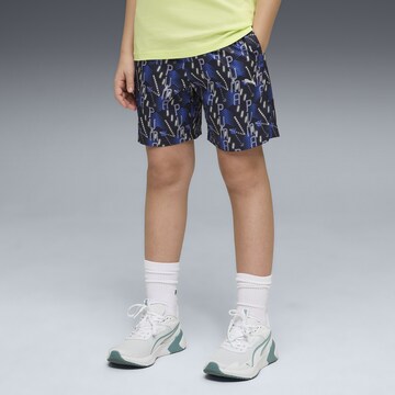 PUMA Regular Workout Pants 'Essentials' in Blue: front