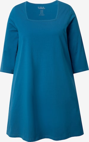 T-shirt Ulla Popken en bleu : devant