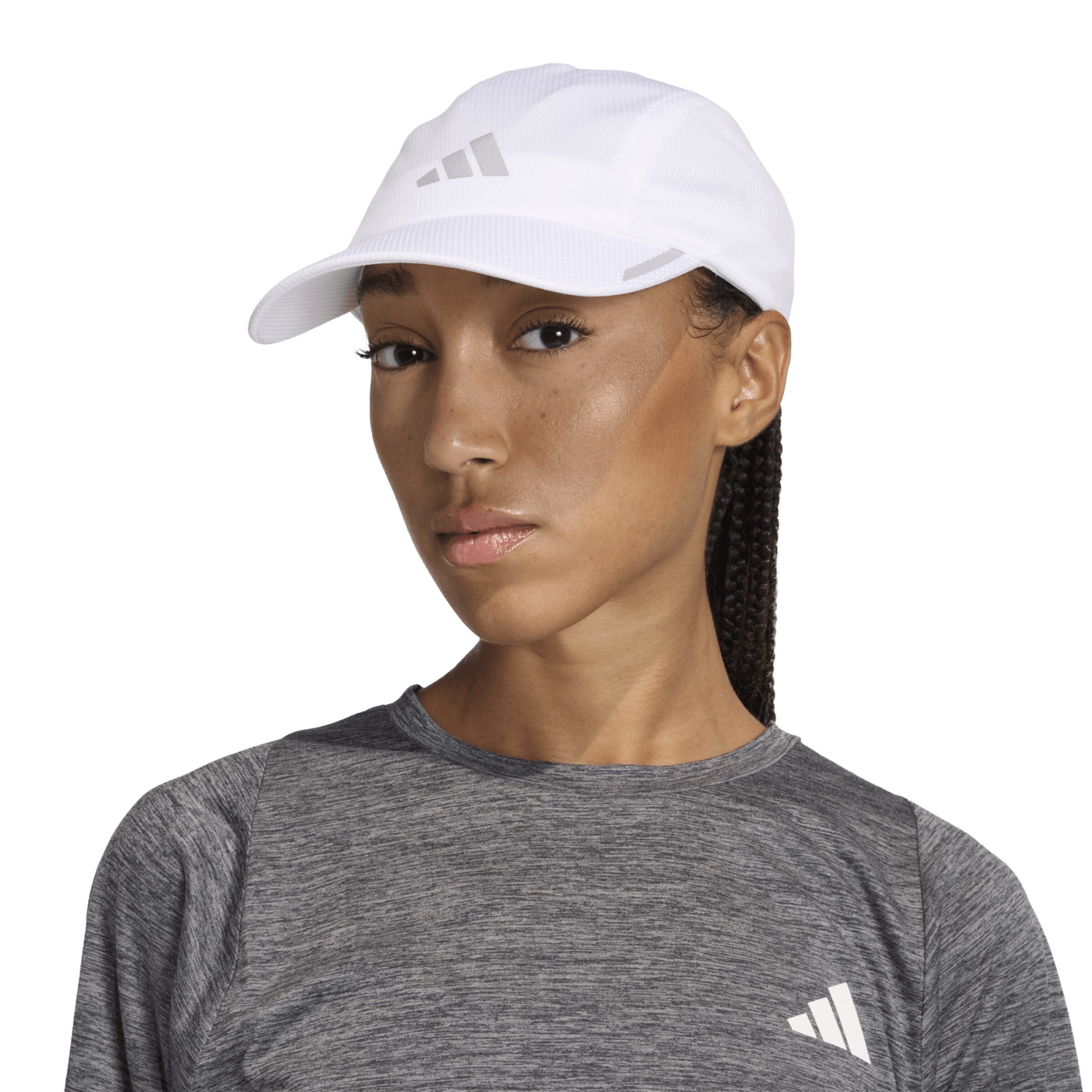 ADIDAS PERFORMANCE Sportpet 'RUNNING MESH 4 PANEL CAP' in Wit