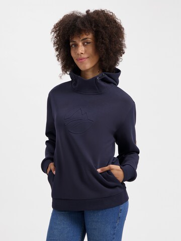 Travelin Sweatshirt in Blauw: voorkant