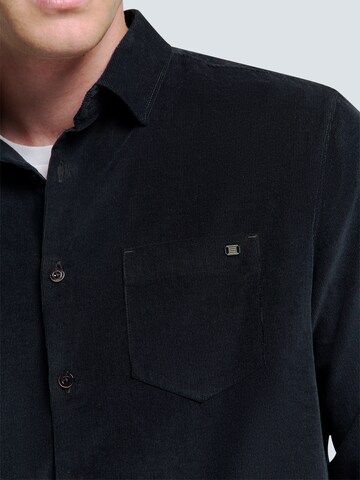 No Excess Regular fit Button Up Shirt in Blue