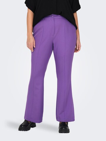 ONLY Carmakoma Flared Pants 'THEA' in Purple: front