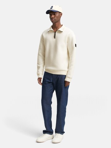 TOM TAILOR DENIM Sweatshirt in White