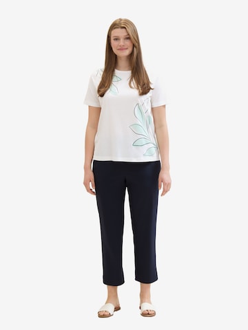 Tom Tailor Women + T-shirt i vit